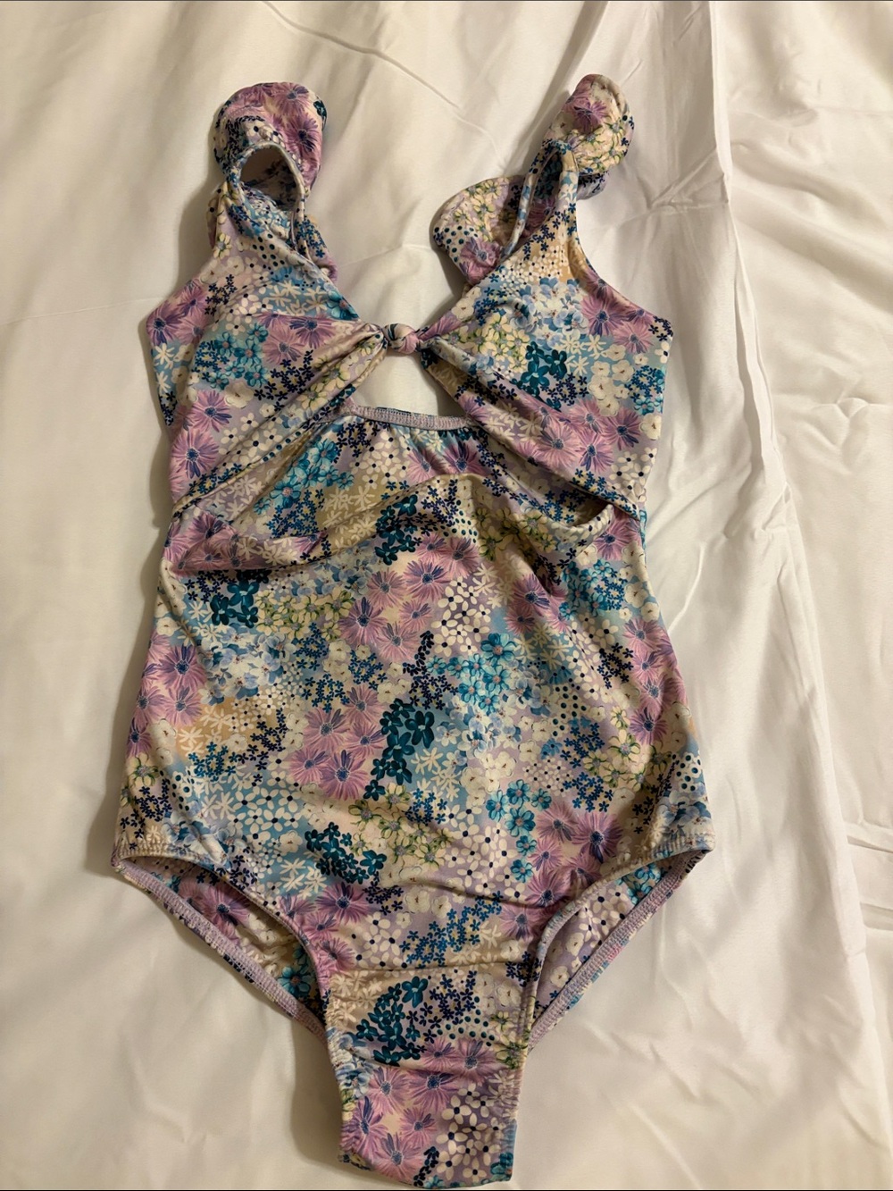 Peixoto Pastel Floral One-Piece Swimsuit - Pink, Blue, Cream, Green